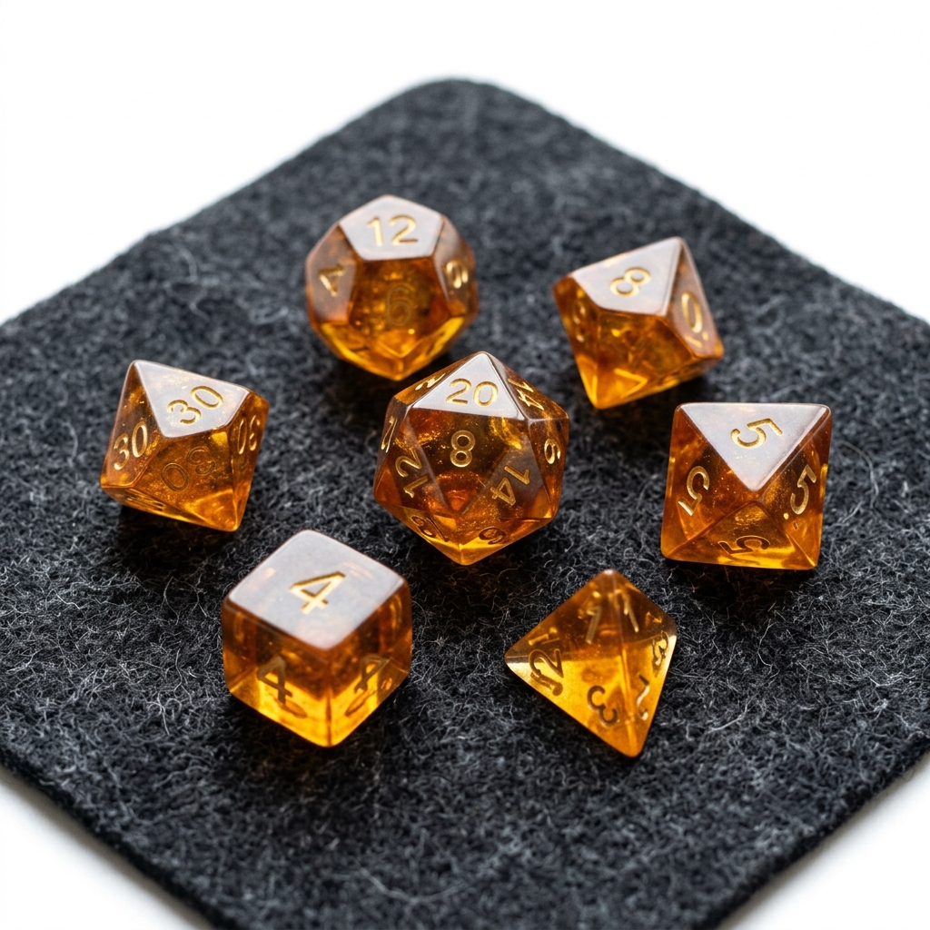Amber RPG Dice Set